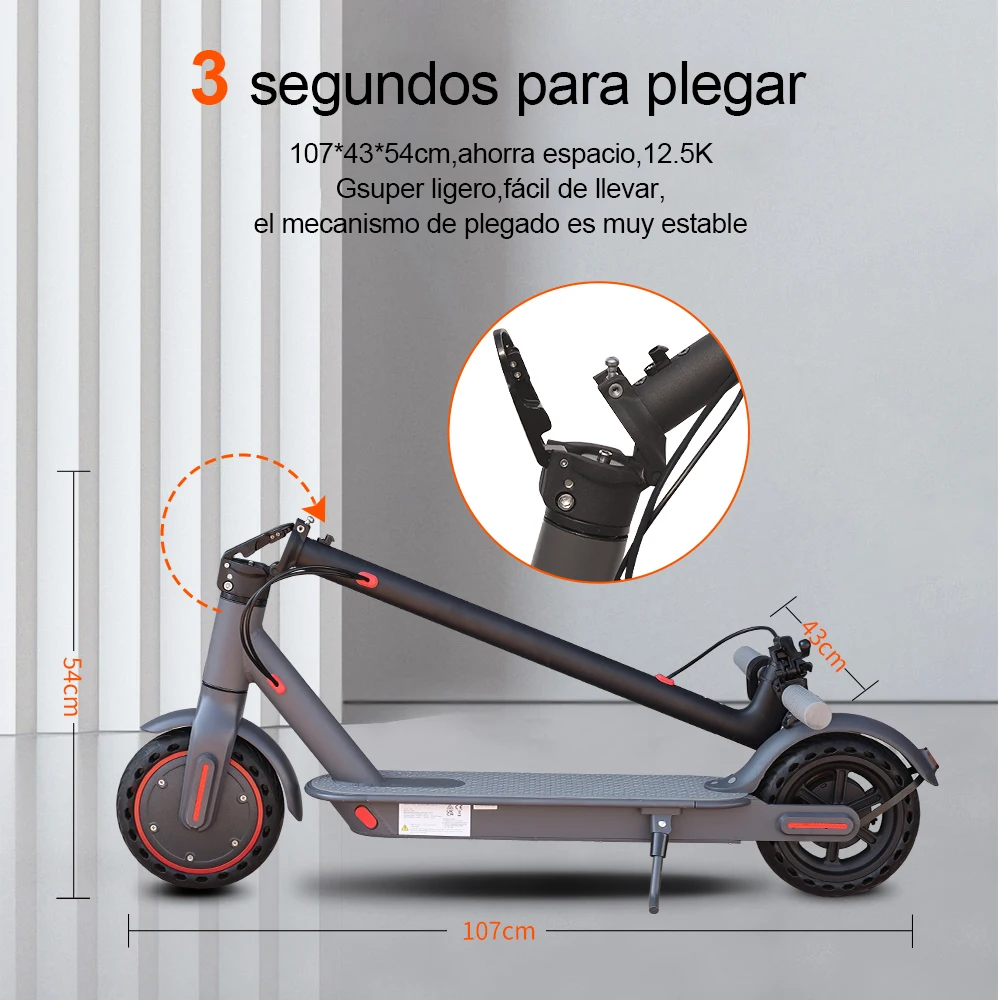 LADPED 350W Electric Scooter – 19mph Folding Smart APP 3